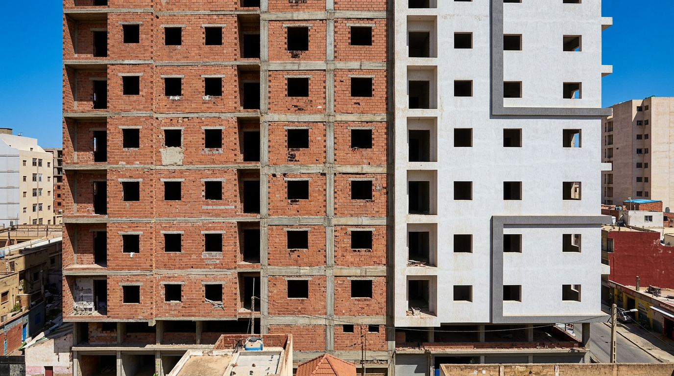 Façade rapprochée — plein soleil