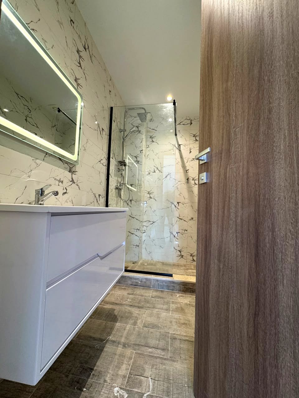 Salle de bain marbre